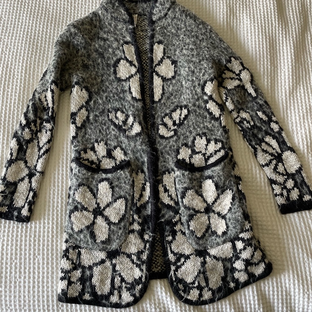 Willow and clay Anthropologie detailed long sweater.